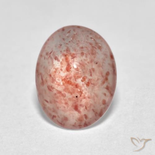 0.96ct 天然 中粉红色 草莓石英, 椭圆形, 透明