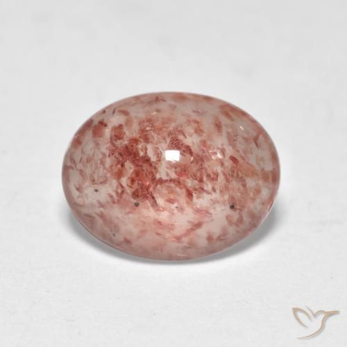 1.12ct 天然 中粉红色 草莓石英, 椭圆形, 半透明