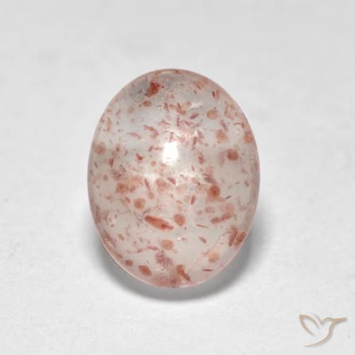 0.87ct 天然 大地粉色 草莓石英, 椭圆形, 透明