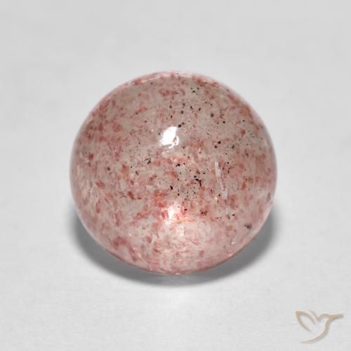 2.35ct 天然 大地粉色 草莓石英, 圆形的, 半透明
