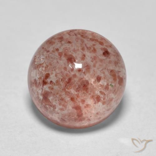 1.80ct 天然 中浅粉色 草莓石英, 圆形的, 半透明