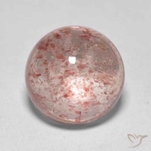 2.59ct 天然 中粉红色 草莓石英, 圆形的, 透明