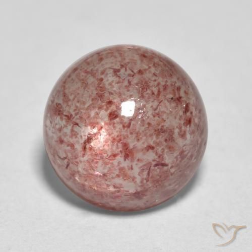 2.75ct 天然 中粉红色 草莓石英, 圆形的, 半透明