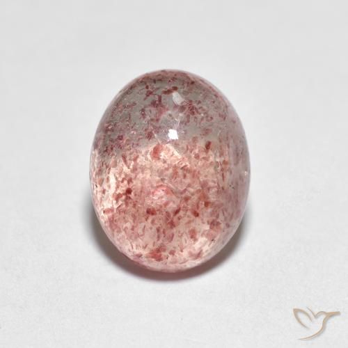 2.38ct 天然 浅粉色 草莓石英, 椭圆形, 透明