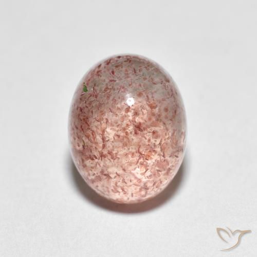 2.73ct 天然 浅粉色 草莓石英, 椭圆形, 透明