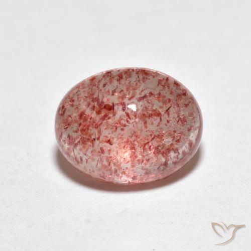 2.39克拉天然草莓石英，椭圆形，透明