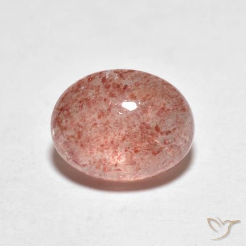 2.49ct 天然 印度红 草莓石英, 椭圆形, 透明