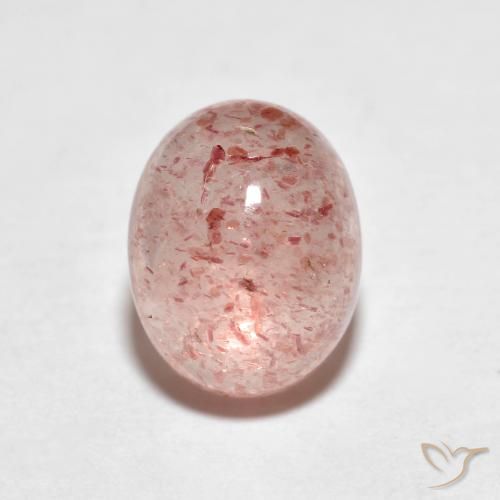2.81ct 天然 大地粉色 草莓石英, 椭圆形, 透明