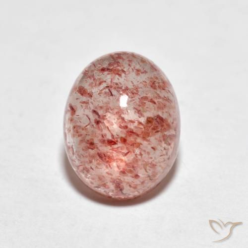 2.21ct 天然 中粉红色 草莓石英, 椭圆形, 透明