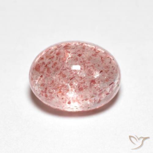 2.60ct 天然 浅粉色 草莓石英, 椭圆形, 透明