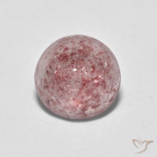 1.17ct 天然 粉色调 草莓石英, 圆形的, 透明