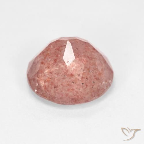 3.45克拉天然草莓石英，圆形切割，透明