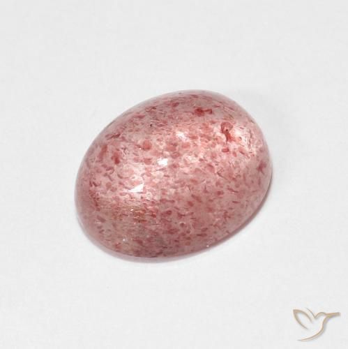 2.16ct 天然 大地粉色 草莓石英, 椭圆形, 透明