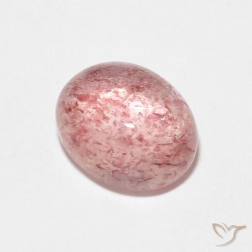 2.60ct 天然 大地粉色 草莓石英, 椭圆形, 透明