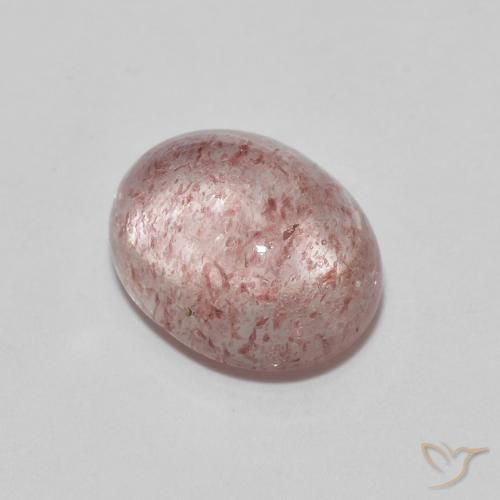 2.39ct 天然 玫瑰粉色 草莓石英, 椭圆形, 透明
