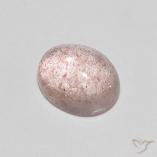 2.19ct 天然 浅粉色 草莓石英, 椭圆形, 透明