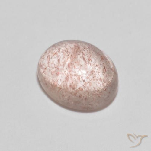 2.50ct 天然 浅粉色 草莓石英, 椭圆形, 透明
