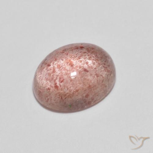 2.17ct 天然 中粉红色 草莓石英, 椭圆形, 透明