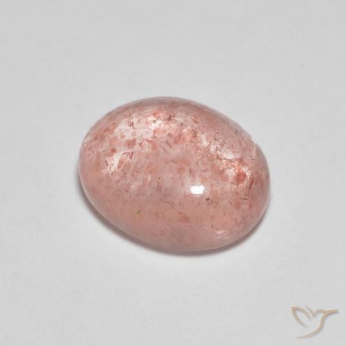 2.22ct 天然 中红 草莓石英, 椭圆形, 透明
