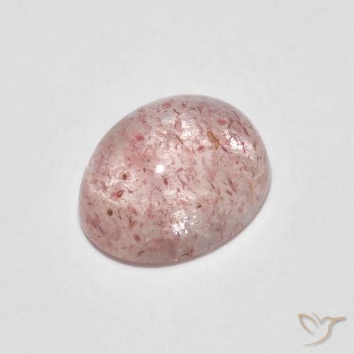 2.34ct 天然 浅粉色 草莓石英, 椭圆形, 透明