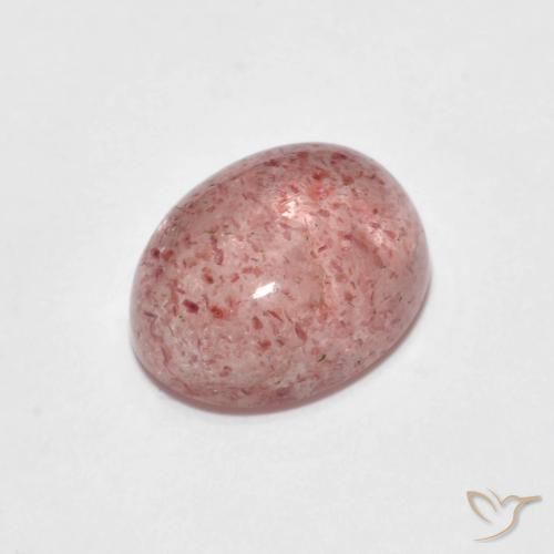 2.47ct 天然 浅粉色 草莓石英, 椭圆形, 透明