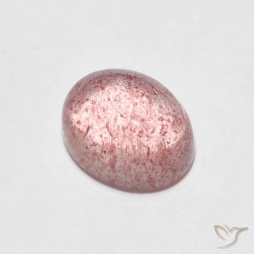 2.45ct 天然 浅粉色 草莓石英, 椭圆形, 透明