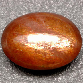 49.49克拉天然棕色日光石，椭圆形切割，26×19.7毫米，不透明