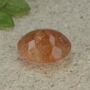 4.34克拉天然日光石，椭圆形，半透明