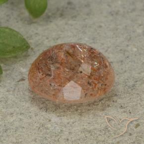 4.87克拉天然日光石，椭圆形，半透明