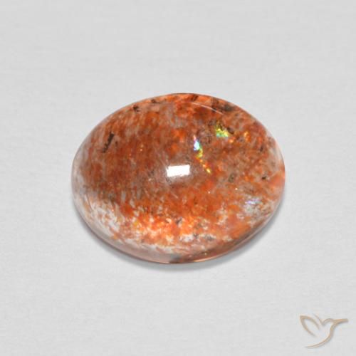 1.70克拉天然日光石，椭圆形，半透明