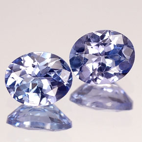 克拉天然坦桑黝帘石，椭圆形切割，VVS