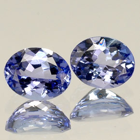 天然坦桑石，椭圆形切割，5.1×4毫米，VVS-VS