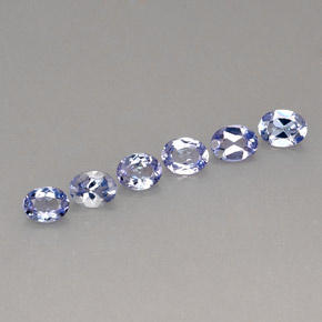 克拉天然坦桑石，椭圆形切割，VS