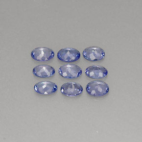 天然坦桑石，椭圆形切割，4.3×3.5毫米，VS