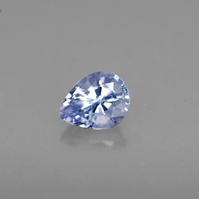 0.52克拉天然坦桑石，梨形，5.6×4.4毫米，VVS