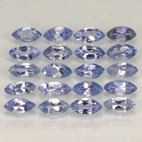 天然坦桑石，马眼形，4.1×2.2毫米，VVS-VS