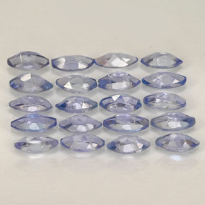 天然坦桑石，马眼形，4.1×2.2毫米，VVS-VS