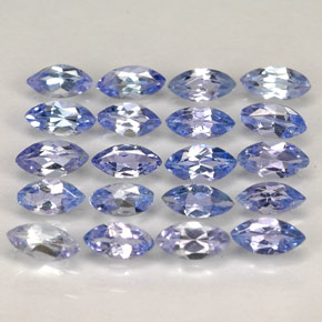 天然坦桑石，马眼形，4.2×2毫米，VVS-VS