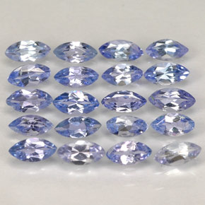 天然坦桑石，马眼形，4.2×2毫米，VVS-VS