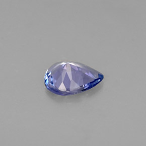 0.24克拉天然坦桑石，梨形，5×3.9毫米，VVS