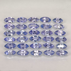 天然坦桑石，马眼形，4.1×2毫米，VVS-VS