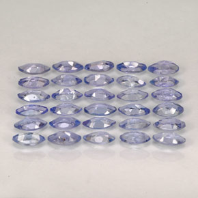 天然坦桑石，马眼形，4.1×2毫米，VVS-VS