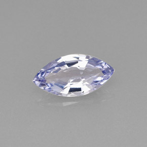 0.55克拉天然紫罗兰色坦桑石，马眼形，8.1×4.2毫米，VVS