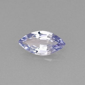 0.55克拉天然紫罗兰色坦桑石，马眼形，8.1×4.2毫米，VVS
