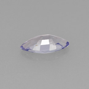 0.55克拉天然紫罗兰色坦桑石，马眼形，8.1×4.2毫米，VVS
