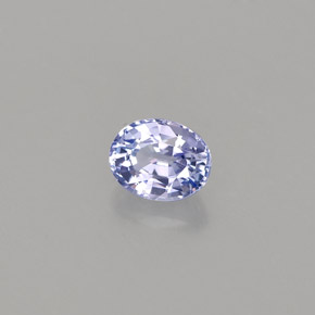 0.60克拉天然坦桑石，椭圆形切割，5.5×4.4毫米，VVS