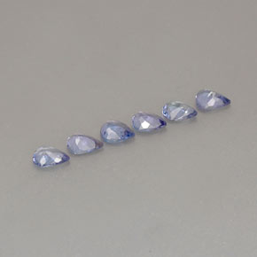 天然坦桑石，梨形，5.1×4.1毫米，VS