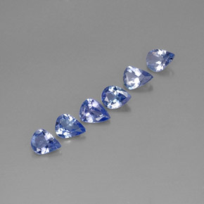 克拉天然坦桑黝帘石，梨形，VS