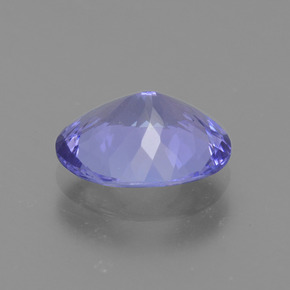 2.30克拉天然紫罗兰色坦桑石，椭圆形切割，9.8×7.8毫米，VVS-VS