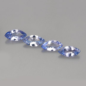 天然坦桑石，马眼形，6.9×3.4毫米，VVS-VS